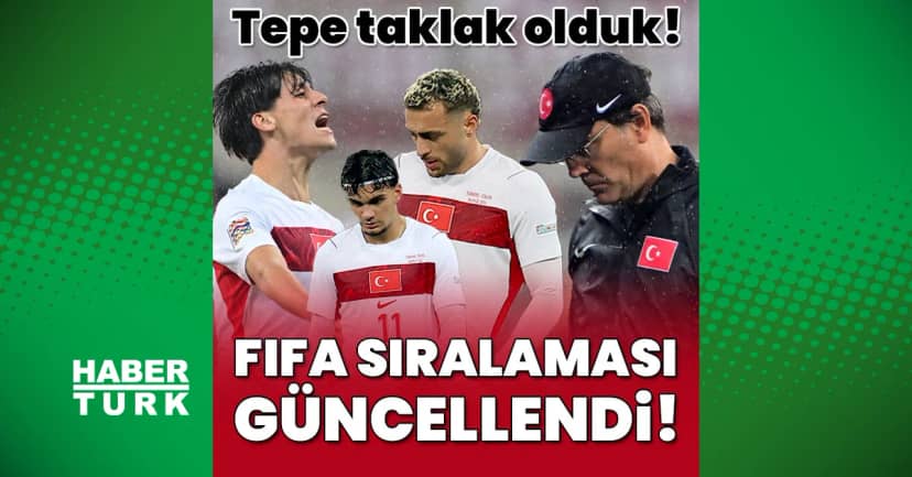 FIFA sıralaması güncellendi! A Milli Takım 4 basamak birden düştü