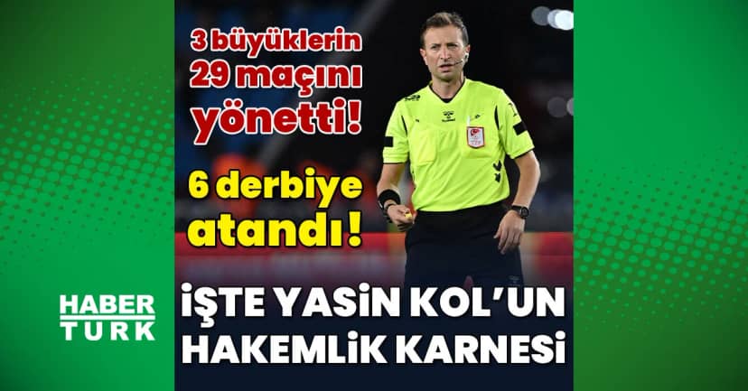 İşte Yasin Kol'un Beşiktaş, Fenerbahçe, Galatasaray ve derbi karnesi!