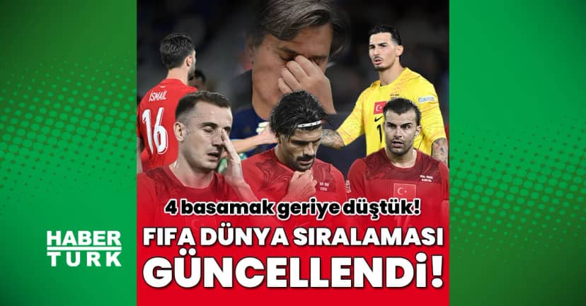 FIFA Dünya sıralaması güncellendi! A Milli Takımımız 4 basamak düştü