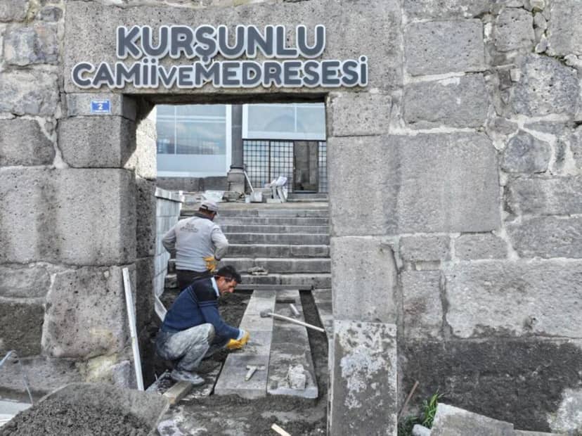 Erzurum'un 325 yıllık manevi mirası Kurşunlu Cami ve Medresesi restore ediliyor — 4. fotoğraf