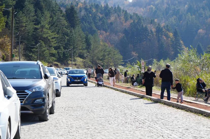 Güneşli havayı fırsat bilen kendini doğaya attı! Sonbahar manzarası büyüledi — 12. fotoğraf