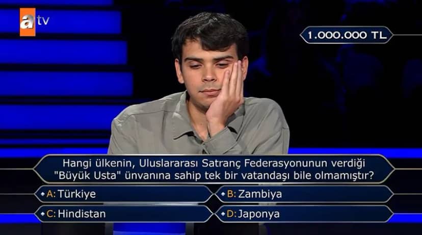 Şıklar arasında Türkiye, Zambiya, Hindistan ve Japonya yer aldı.