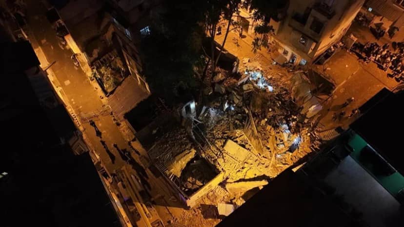 İstanbul'da gece yarısı korku dolu anlar: 5 katlı bina çöktü! — 8. fotoğraf