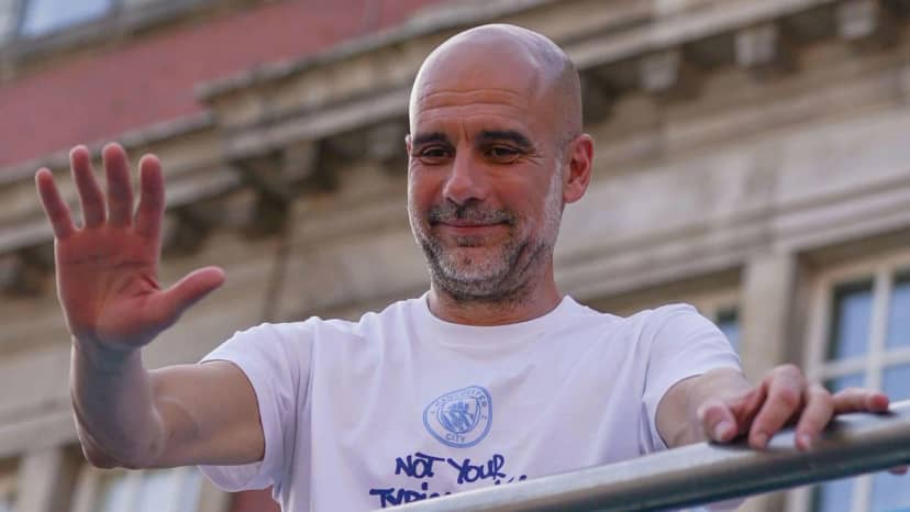 Pep Guardiola'dan Manchester City'ye destek!