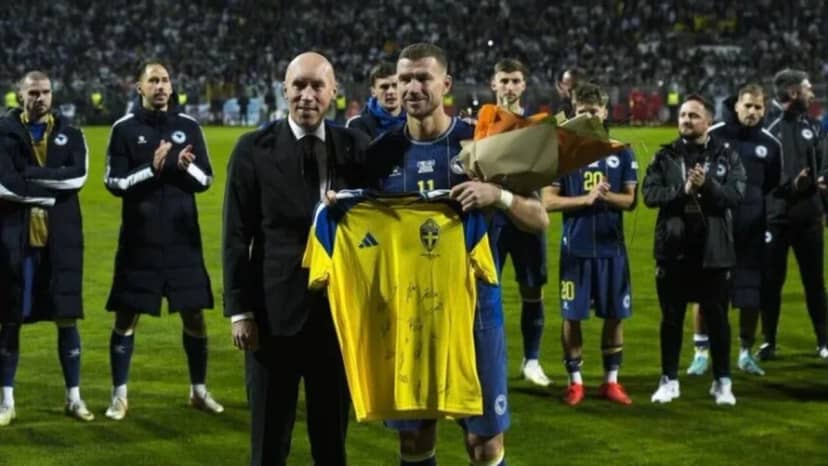 Edin Dzeko'dan, Bosna Hersek Milli Takımı'na duygusal veda