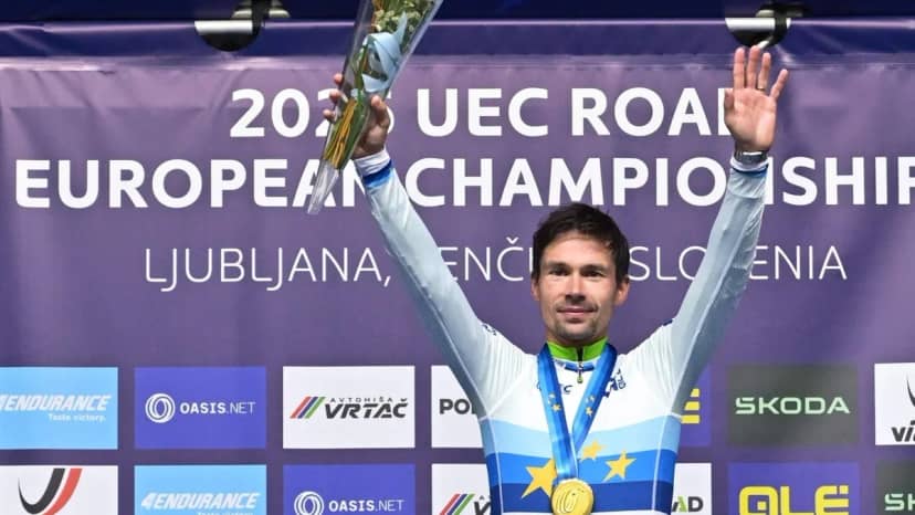 Primoz Roglic Avrupa şampiyonu