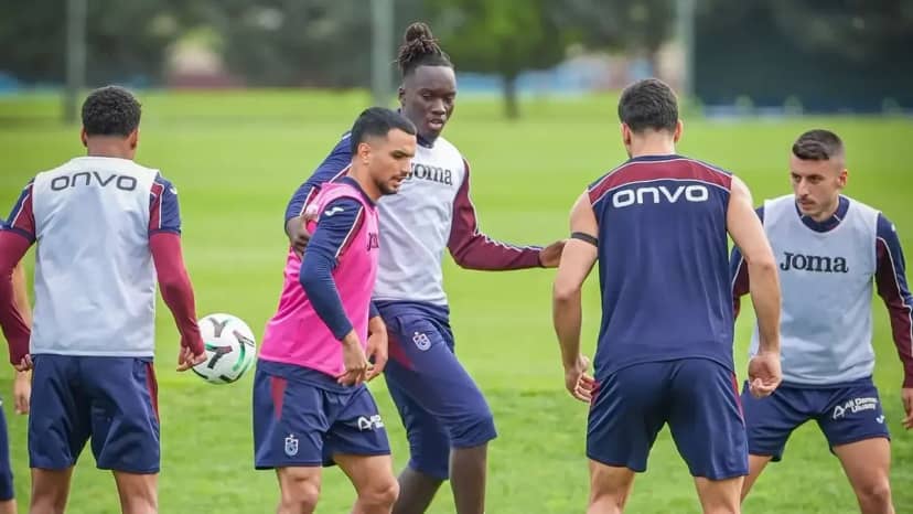 Trabzonspor'da 6 futbolcu antrenmanda yer almadı!