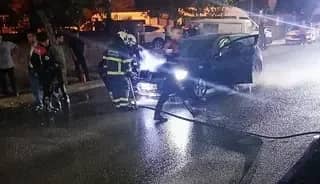 Yer: Batman! Seyir halindeki otomobil alev aldı