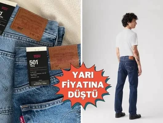 Her dönemin efsanesi: Levi's 501! Çok satanlarda birinci...