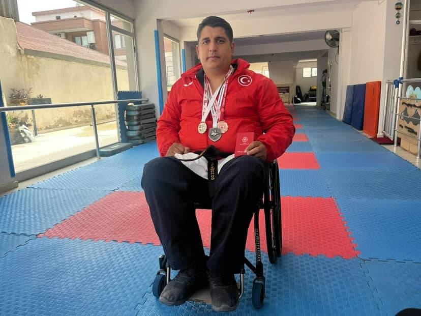Bel kemiği kırılan Mehmet Erol Arabacı, 8 ayda para tekvandoda Türkiye ikincisi oldu