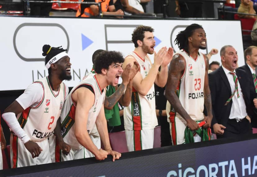 Karşıyaka, seyircisiz maçta Galatasaray'ı uzatmada 87-81 yendi