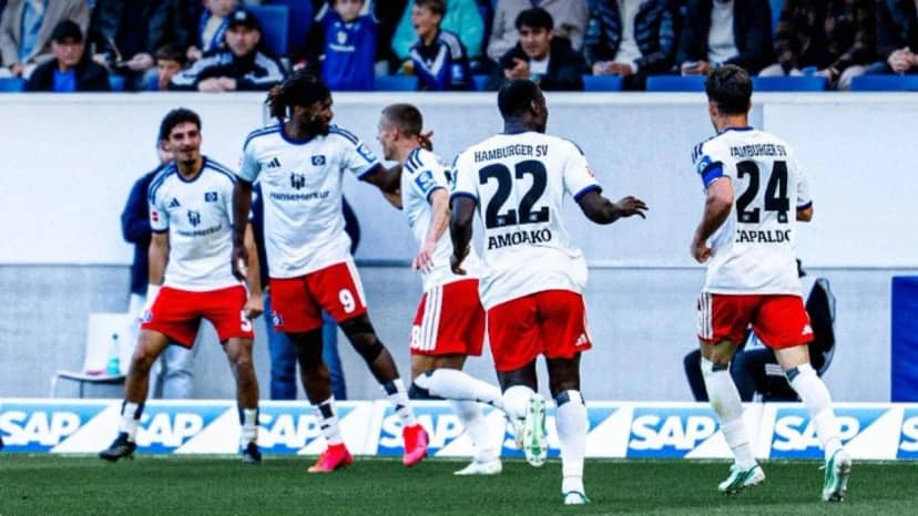 Beşiktaş'ın rakibi Hoffenheim, Hamburg'a son dakikada kaybetti