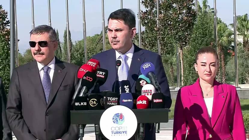 Bakan Kurum: "COP31'in Antalya'da 2 milyar dolara yakın ekonomik hareketlilik oluşturmasını bekliyoruz"