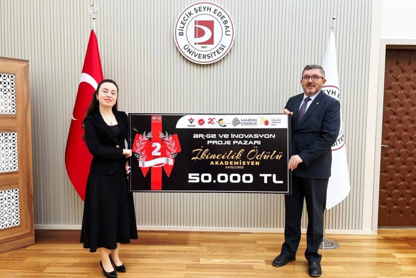 BŞEÜ öğretim üyesi Çongur, proje pazarında 50 bin TL’lik ikincilik ödülü kazandı