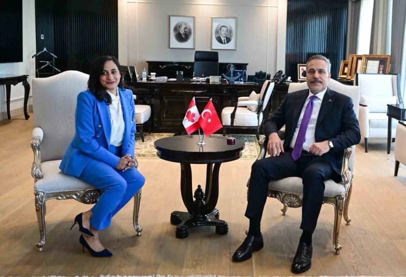 Dışişleri Bakanı Fidan, Kanadalı mevkidaşı Anand’ı Ankara’da ağırladı
