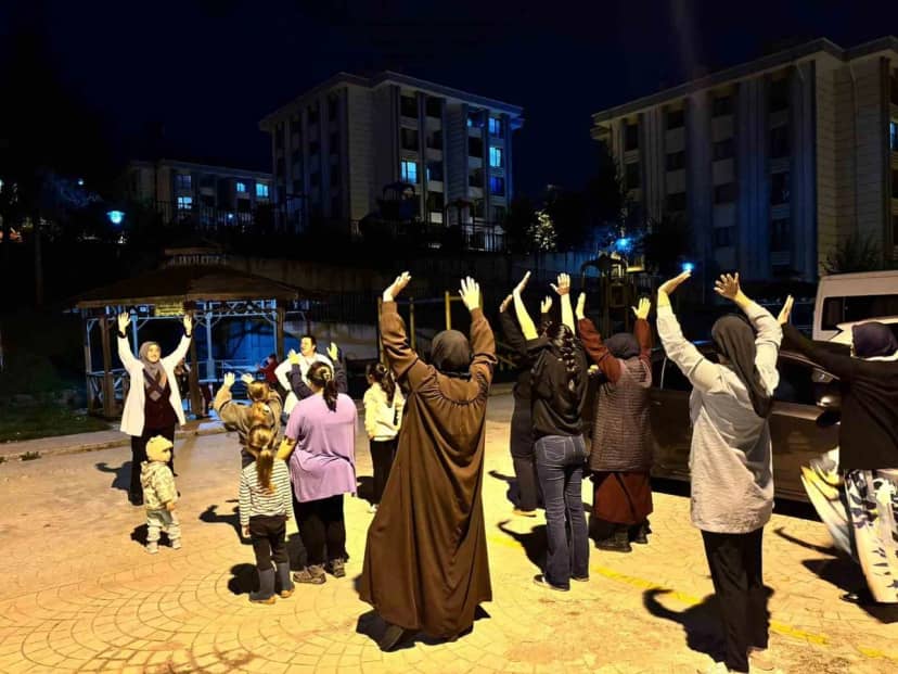 Düzce'de 'Mahallemde Hareket Var' etkinliğiyle Gölyaka'da fiziksel aktivite yapıldı