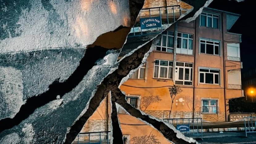 İstanbul ve Mersin'de aynı korku! Çatlayan binalar apar topar boşaltıldı