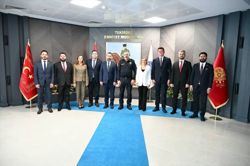 Tekirdağ Barosu Başkanı Arslan, İl Emniyet Müdürü Turanlı'yı makamında ziyaret etti