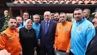 Cumhurbaşkanı Erdoğan, İstanbul Kastamonuspor yönetimini kabul etti