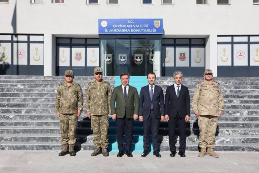 Erzincan protokolü, İl Jandarma Komutanı Altundarak ile iş birliğini görüştü