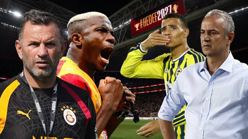 Galatasaray-Fenerbahçe derbisinde sürpriz plan! İsmail Kartal'ın Osimhen hamlesi