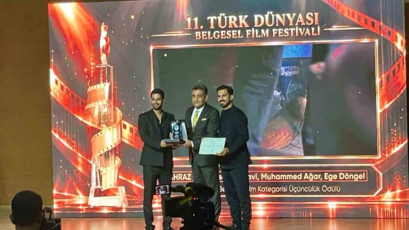 KBÜ öğrencilerinin "Ahraz" belgeseli Türk Dünyası Belgesel Film Festivali'nde üçüncü oldu