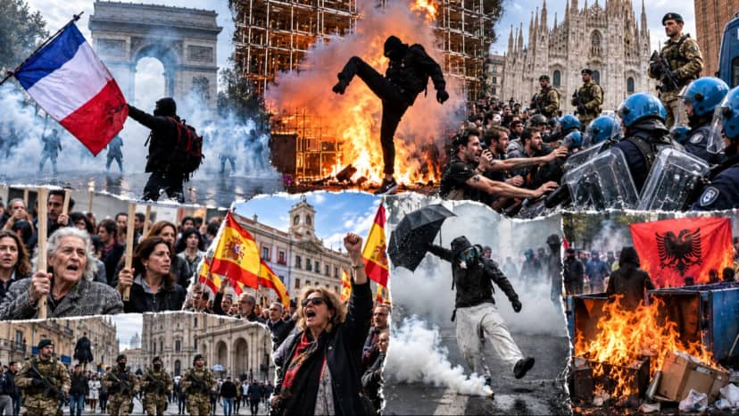 6 ülkede protesto fırtınası! Yastıkları ateşe verdiler, askerler sokağa indi