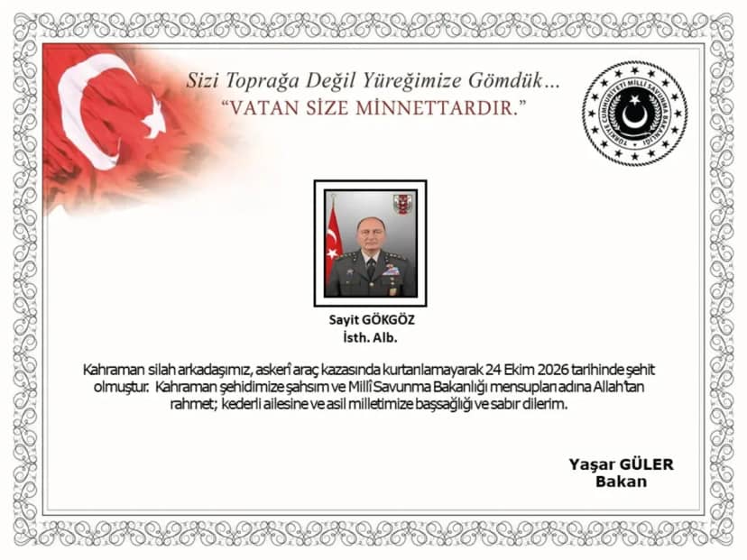 Ankara’da meydana gelen askeri araç kazasından acı haber: Albay Sayit Gökgöz şehit oldu 1