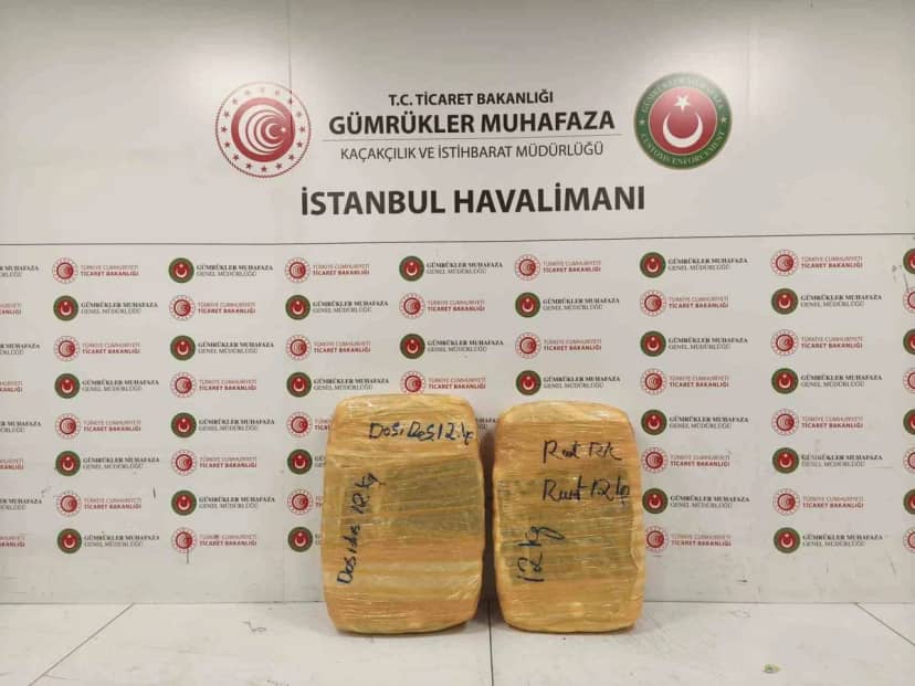 İstanbul Havalimanı’nda 25 kilo esrar ele geçirildi, Bayrampaşa’da şüpheli yakalandı