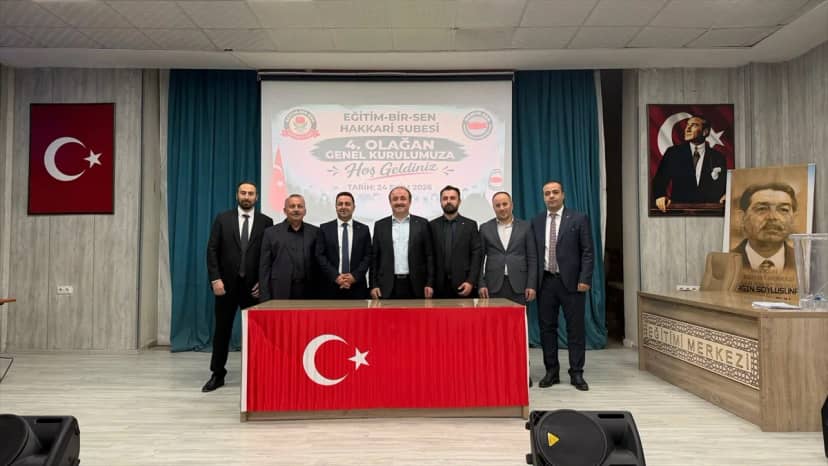 Nihat Gür, Eğitim-Bir-Sen Hakkari Şubesi başkanlığına yeniden seçildi