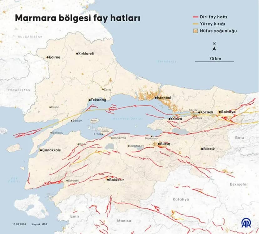 94 kilometrelik kırılmamış fay tehdidi! İstanbul un yanı başında: "7 büyüklüğünde deprem potansiyeline sahip" 2
