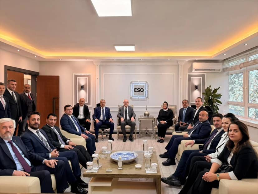 Ayşen Gürcan, ESO Başkanı Kesikbaş'a hayırlı olsun ziyaretinde bulundu