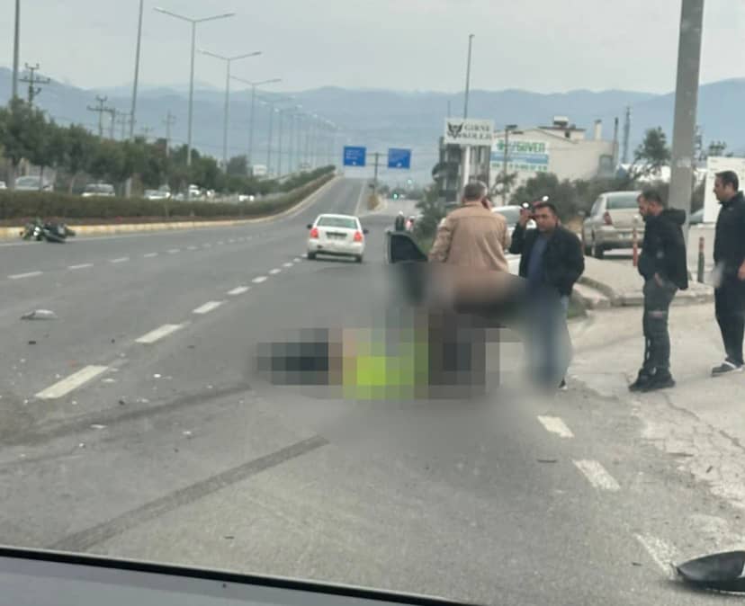 Balıkesir Edremit'te otomobille çarpışan motosiklet sürücüsü yaşamını yitirdi