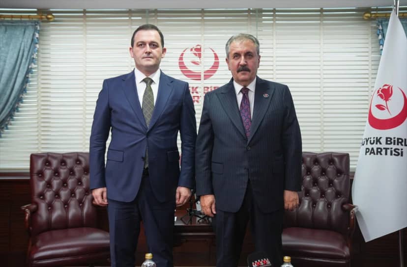 BBP Genel Başkanı Destici, Kuzey Makedonya Devlet Bakanı Zeynula'ya teşekkür etti