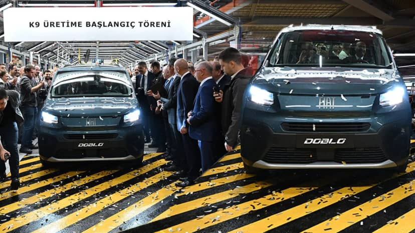 Tofaş'ın Bursa'daki 300 milyon dolarlık yatırımında seri üretim başladı: Hedef yıllık 100 bin araç, banttan ilk inen Doblo oldu