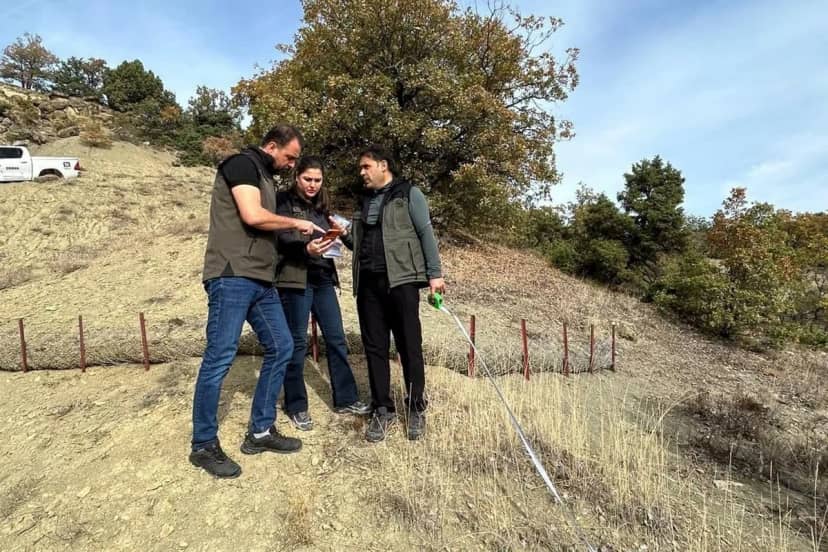 Bolu Seben'de 80 hektarlık sel kontrol projesi sahada denetlendi
