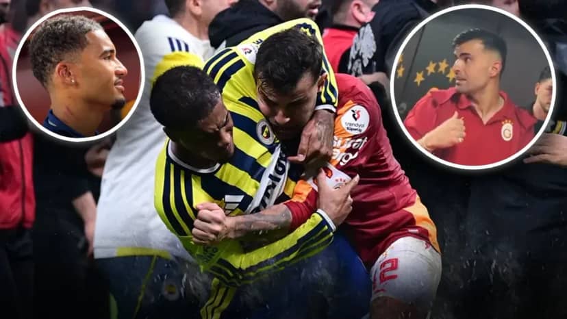 Galatasaray-Fenerbahçe derbisi sonrası kavga olayında Archie Brown ve Abdülkerim Bardakcı'dan açıklamalar!