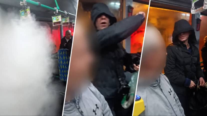 Kadıköy'de otobüste biber gazlı kavga! Yolcular panikle dışarı kaçtı