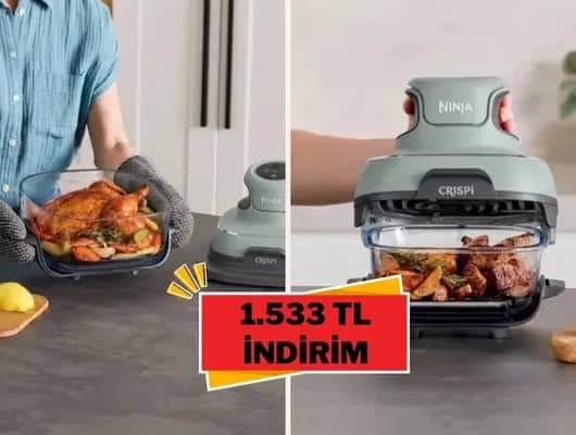 Ninja CRISPi 4-in-1 Pişirme Sisteminde kaçırılmayacak fırsat!