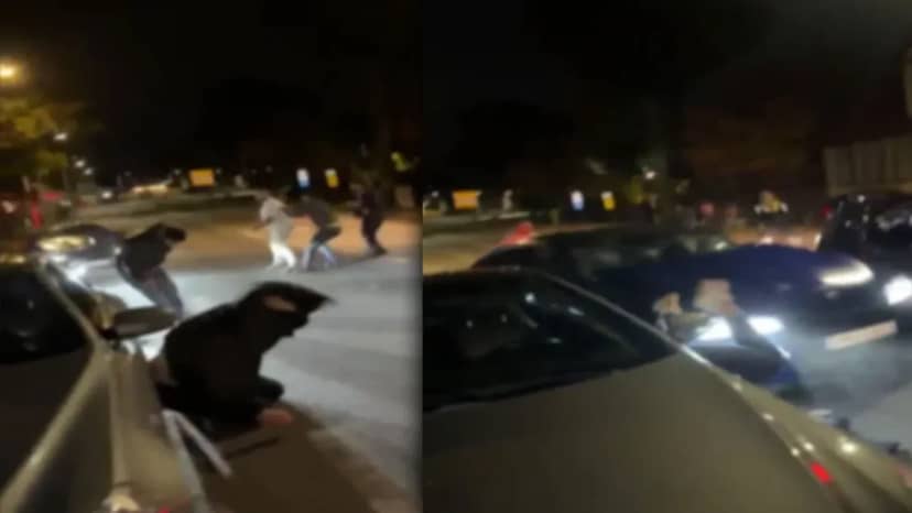 Polisin yanı başında yaptılar: Almanya'da araçla insanları ezmeye kalktılar yaya olarak kaçtılar