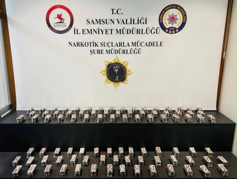 Samsun'da 5 bin 656 uyuşturucu hap ele geçirildi, 3 şüpheli gözaltına alındı