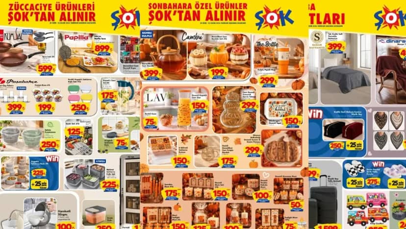 ŞOK 28 Ekim aktüel ürünler kataloğu 2026! Waffle tava, salata kurutucu, TV battaniyesi ve kokulu mum çeşitleri geliyor...