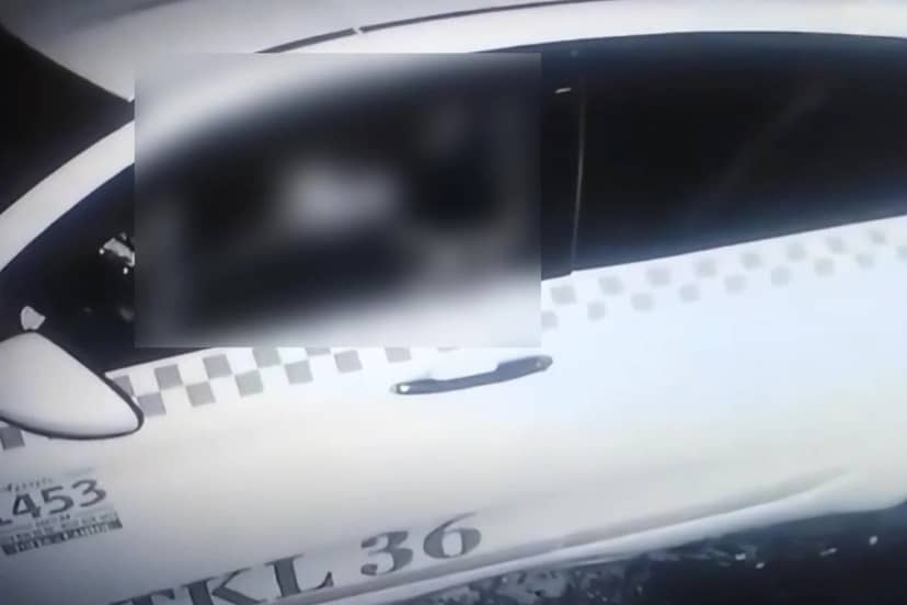 Taksiyi park etti, kimse görmez sandı! Kamera her şeyi kaydetti