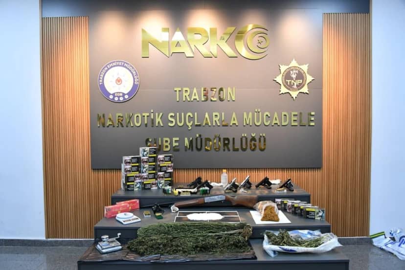 Trabzon'da 5 aylık takip sonrası 44 adrese baskın yapıldı, 45 kişi gözaltına alındı