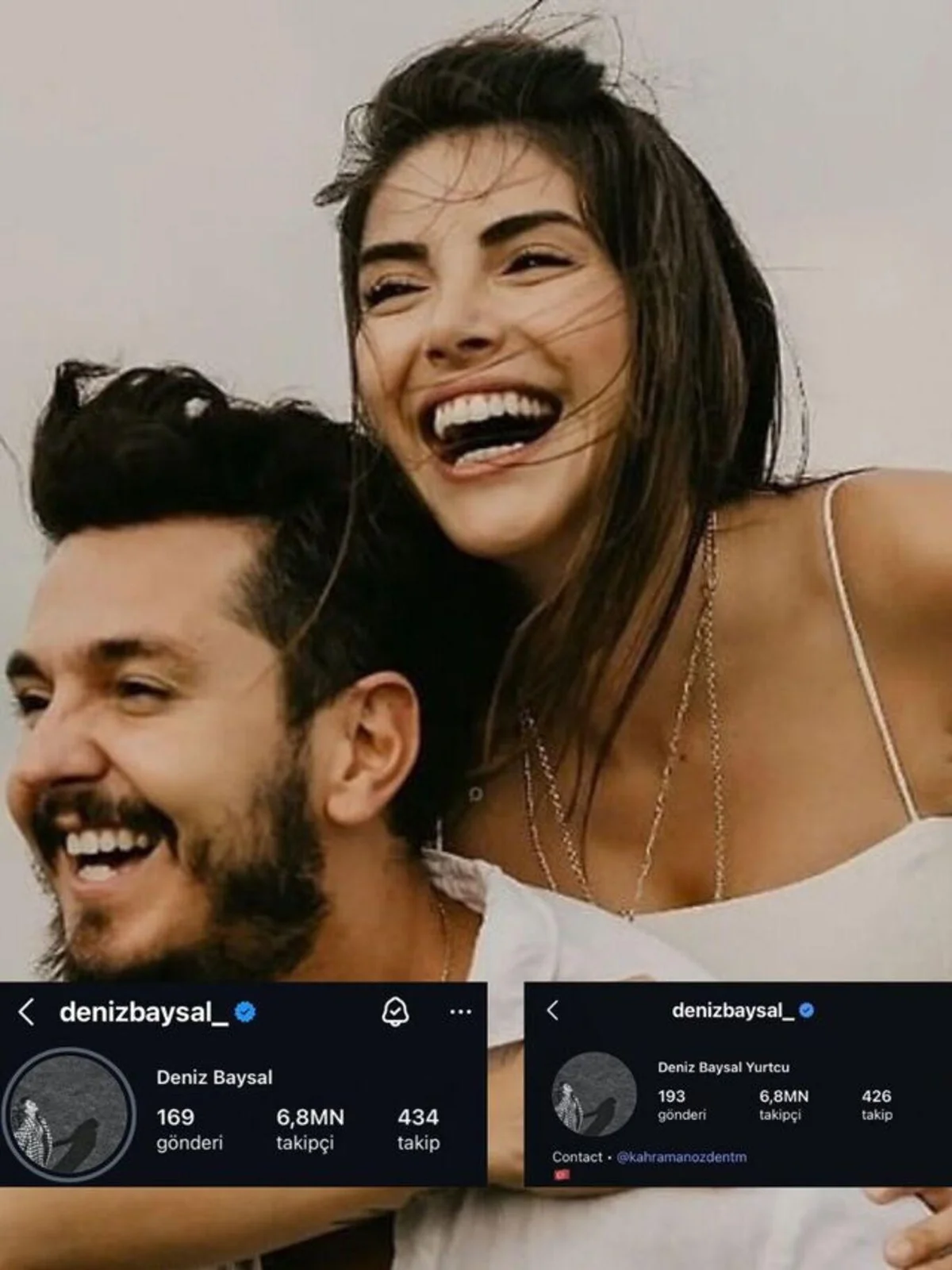 Deniz Baysal, boşanma sonrasında eşi Barış Yurtçu ile olan fotoğraflarını kaldırdı ve profilinden eşinin soyadını sildi.