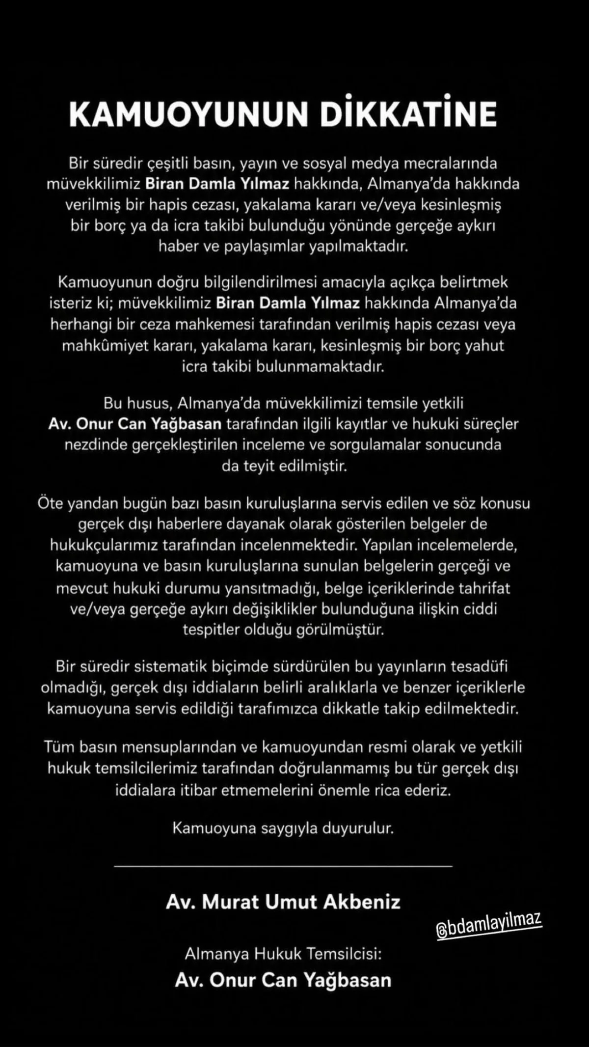 Biran Damla Yılmaz'dan hapis cezası iddialarına yanıt — 6. fotoğraf