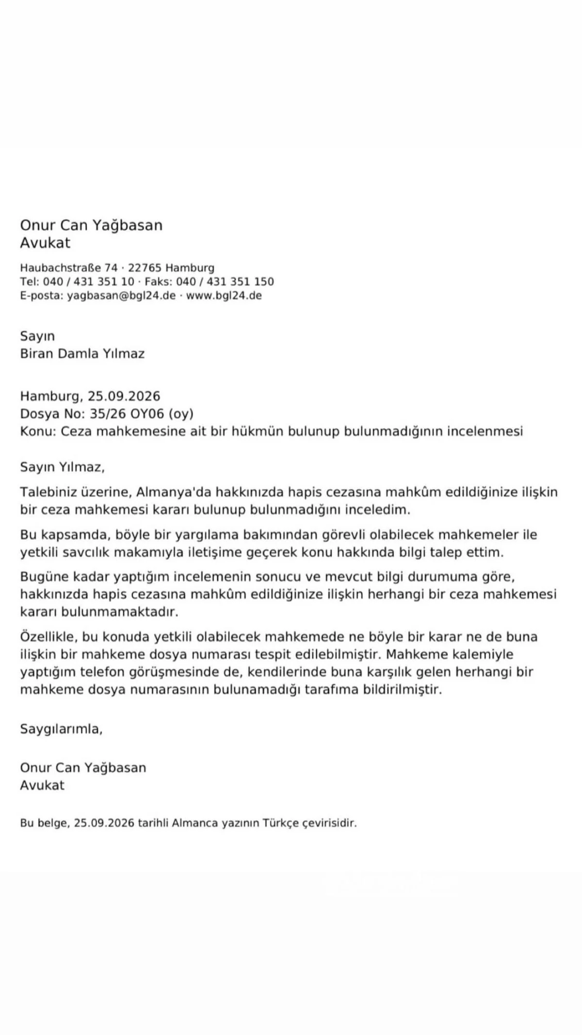 Biran Damla Yılmaz'dan hapis cezası iddialarına yanıt — 4. fotoğraf