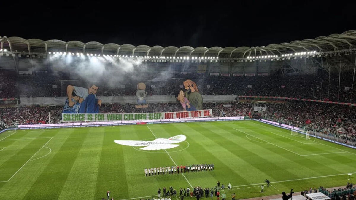 Konyaspor-Filistin maçında Filistin'e büyük destek! — 6. fotoğraf