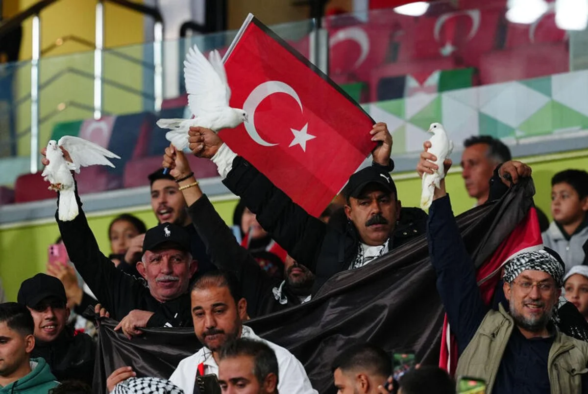 Konyaspor-Filistin maçında Filistin'e büyük destek! — 12. fotoğraf