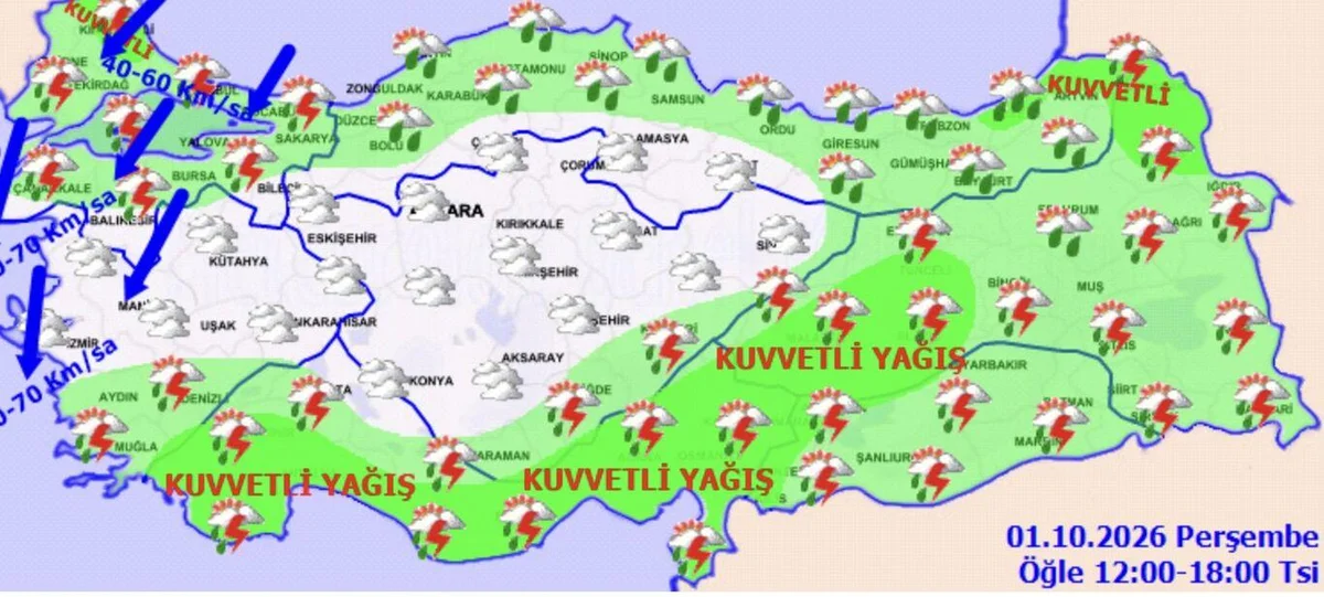 1 Ekim hava durumu: Bugün hava nasıl olacak, yağmur yağacak mı? Meteoroloji duyurdu — 3. fotoğraf